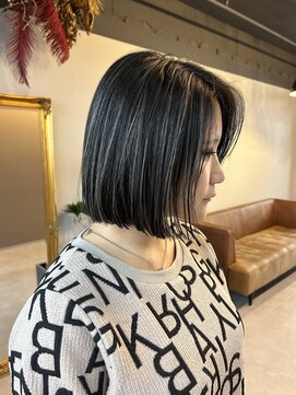 レブ 四条烏丸(Reb,) ハイライト京都ボブ白髪ぼかし