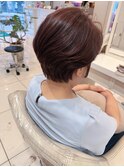 ＼白髪/白髪ぼかし/大人ショート/ピンクブラウン／