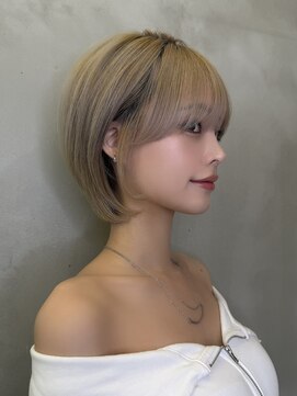 ロンド ストラーダ 心斎橋(Lond strada) レイヤーボブ×ハイトーン[心斎橋/髪質改善]