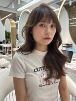 ロンドルピナス 小倉(Lond Lupinus)&nbsp;ミディアムヘア暗めカラー/デザインカラー/フェイスフレーミング