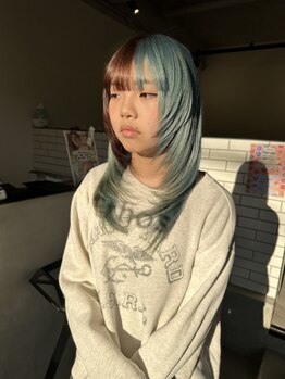 エトス プロデュースド バイ ヴァイナルズミックス(Ethos produced by Vinyl's mix)の写真/【堺/三国ヶ丘】《艶＆透明感》のある特殊カラー＆トレンドスタイルもお任せ！[インナー/ブリーチ]