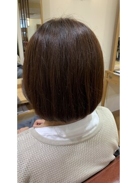 美容室 アイディー i-dee オレンジベージュカラー