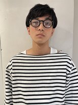 レトン 銀座(leton)&nbsp;刈り上げセンターパート/ツーブロック/ハッシュカット/黒髪/銀座