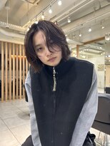 メゾンアクア 表参道(Maison ACQUA)&nbsp;=メンズボブ/フェザーパーマ／MEN’S HAIR/ブルーブラック