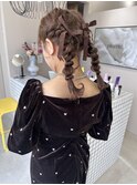 ツインアレンジ／ヘアアレンジ／ツインセット