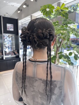 エアー 銀座タワー(AIR) 【藤岡)ツインカチモリ×編みおろしアレンジ
