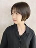 【松本指名新規】朝5分でまとまるショート・ボブカット+艶カラー¥11000
