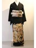 【留袖】着付け＋ヘアセット　￥9300（早朝料金別途）