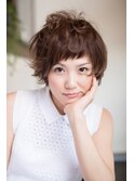 アシンメトリーマッシュショート