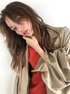 ガレージ バイ グリーン 原宿 表参道(Garage by green) 【loki】long layer × creamy brown