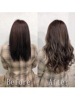 あるじゃんすー 池袋店&nbsp;ナチュラルハイライトカラー#シールエクステ#大人巻き#池袋