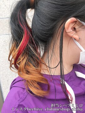 ビーハイブ ギフト(BeeHIVE GIFT) 裾カラー　イエロー、レッド