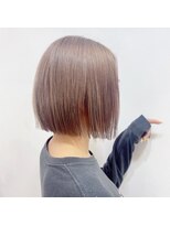 クラン 岡本(Chlan)&nbsp;大人かわいい☆ミニボブ美髪ホワイトグレージュ