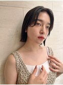 コンパクト外ハネボブ×黒髪スタイル