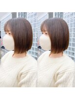 ロンドポレール 北千住(Lond polaire)&nbsp;ボブウルフ　ココアベージュ　グレージュカラー　黒髪