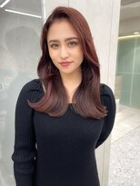 ロンド マーレ 天神大名店(Lond mare) 2023 福岡で可愛いレイヤーカット ロングヘア 韓国黒髪カラー