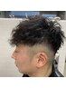 カット＋シェービング＋ハードデザインパーマ　￥12650～