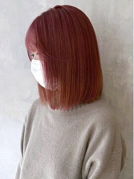 アルバム 渋谷パルコ(ALBUM) チェリーレッド_チェリーブラウンフェミニンロング_ba366771