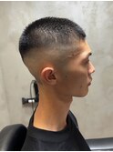ベリーショート　フェードカット　メンズ　10代/20代