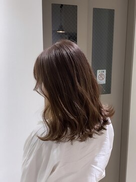 フレームプラス 御堂筋難波店(FRAME +) 透明感ミルクティーブラウン