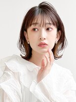 アグノス 青山(Agnos) イメチェン薄めバングくせ毛風カールくびれヘア美髪愛され