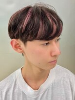 マックス フォー ヘアー(MAX FOR HAIR) メンズマッシュ×ピンクハイライト◎