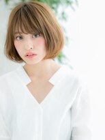 レアワンハナレ センター北美容院(lea/1 HANARE)&nbsp;髪質改善/ハイトーンカラーでタンバルモリボブ／センター北