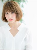 髪質改善/ハイトーンカラーでタンバルモリボブ/センター北