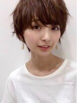 ビューブルー 亀戸錦糸町(VIEW BLUE)&nbsp;美髪シアーカラーピンクブラウンショートカット切りっぱなしボブ