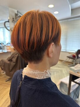 ジェイジェイウィル 一之江店(JJ will) オレンジグラデーションカット