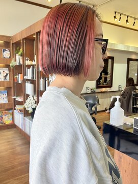 ヘアークルーズピース (hair cruise Piece) アンブレラカラー/ボブスタイル