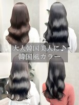 パルビューティー(PAL beauty)&nbsp;20代30代グレージュ髪質改善カラー韓国ヘア透明感