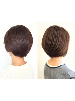 大人女性に大人気『クリスタルカラー』での明るい白髪染めや『白髪ぼかしハイライト』でお洒落を楽しめる◎