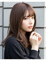 ロビー 表参道(ROBBY)&nbsp;ミディアムレイヤースタイル/ブリーチ無しケアカラー