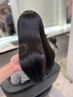 カット+ストレートパーマ(縮毛矯正)+髪質改善トリートメント (炭酸泉Spa付)