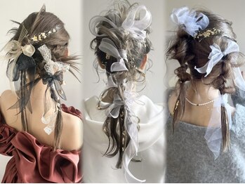 エル セルカ 高田馬場(el CERCA)の写真/【夏イベント・結婚式はお任せ♪】特別な日は素敵に変身!最高の愛されスタイルを＊アレンジ6種類から選べる