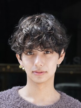 フィフスパーク(fifth PARK) 緩め波巻きスパイラルシャドウパーマメンズツイスト束感韓国風