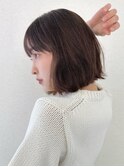 ボブ／レイヤーカット／グレージュカラー／表参道