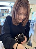 【顔周りレイヤー】【オレンジベージュ】