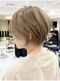 30代40代50代絶壁解消前髪あり小顔前下がりショートボブ er