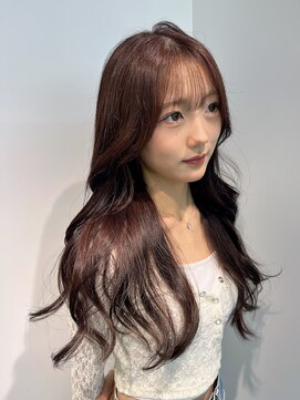 ロンドルピナス 小倉(Lond Lupinus) ミディアムヘア暗めカラー/デザインカラー/フェイスフレーミング