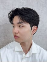 エイル 北堀江(Eir)&nbsp;カルマパーマ  ダウンパーマ  センターパート  毛流れ　韓国ヘア