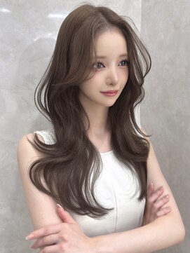 マウルルナ(MAEUL luna) 韓国前髪　くびれヘア　夏のヘアアレンジ　暗めカラー
