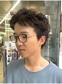 ツンツンしないスパイキーショート/ピンパーマ
