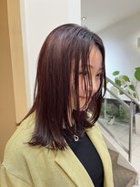 オリジン サロン(THE ORIGIN'S SALON) チェリーレッドミディアムヘア