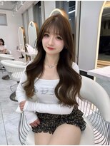 ロンドルピナス 小倉(Lond Lupinus)&nbsp;黒髪カタログ/オリーブグレー/ココアベージュ/小顔に見せるヘア