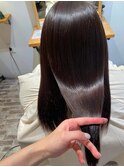 オリーブグレー/小顔に見せるヘア/ココアベージュ/縮毛矯正