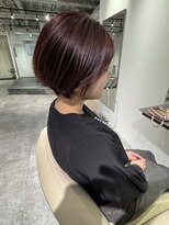 レヴリー(reverie)&nbsp;白髪ぼかしショートボブレイヤーカット髪質改善ハイライト30代