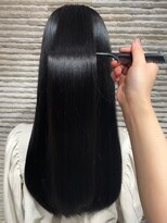 ビスイル 秋葉原店(Vis ill) 髪質改善ブルーブラックストレート韓国レイヤー小顔