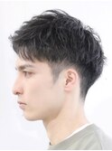 Haleニュアンスパーマスパイキーショートバーバーフェザーパーマ